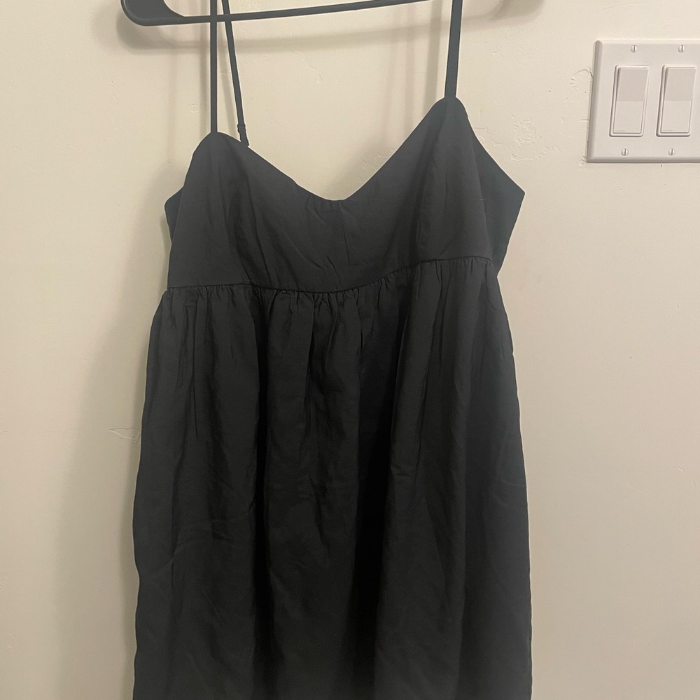 Black Spaghetti Strap Babydoll Dress